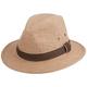 SCALA Men's Plus Size Hemp Safari Hat with Leather Band, Camel, L