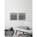 Ivy Bronx 'Emulsion III Diptych' 2 Piece Framed Acrylic Painting Print Set Paper in Gray | 12 H x 24 W x 1.5 D in | Wayfair