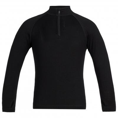 Icebreaker - Kids 260 Tech L/S Half Zip - Merinounterwäsche Gr 6 schwarz