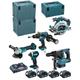 Pack de 5 outils Makita DLX5038PTJ 18V Li-Ion (4x5Ah) en makpac