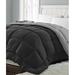 Red Barrel Studio® Donahoe All Season Down Alternative Comforter Polyester in Black/Gray | 88 H x 68 W x 2 D in | Wayfair