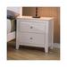 Breakwater Bay Elijah 2 Drawer Nightstand Wood in Brown/White | 23.75 H x 23.5 W x 16 D in | Wayfair E7AE72817BD24FBC80B048F99C3BC362