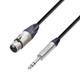 Adam Hall Cables 5 STAR BFV 0050 - Mikrofonkabel Neutrik XLR female auf 6,3 mm Klinke stereo 0,5 m