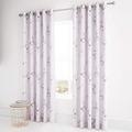 Catherine Lansfield Enchanted Unicorn Easy Care Eyelet Curtains Pink, 66x72 Inch