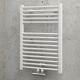 Radiateur sèche-serviette à eau chaude, blanc, inertie fluide, vertical, raccord central Schulte 70