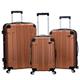 Rockland London Hartschalen-Koffer mit Drehrad, braun (Braun) - F225-BROWN, 3-Piece Set (20/24/28)