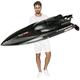 SOWOFA Laggest Racing High Speed Boat 2.4G 4CH 55KM/H Brushless Motor Ultimate Version Excellent Configuration Hobbies Player Adult Favor 25.5' Inches Feilun FT011 RC Remote Control Boat(25.5" ft011)