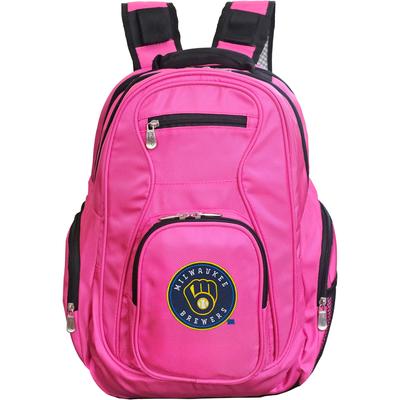 MOJO Pink Milwaukee Brewers Backpack Laptop
