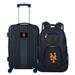 MOJO Black New York Mets 2-Piece Luggage & Backpack Set