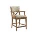 Tommy Bahama Home Los Altos Sutherland Counter Stool Wood/Upholstered in Brown/Gray | 39 H x 23.5 W x 24 D in | Wayfair 566-895-40