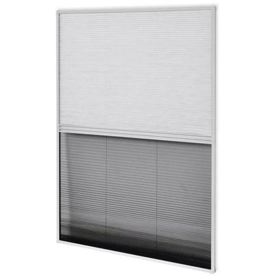 Insektenschutz-Plissee für Fenster Jalousie Aluminium 80x120 cm - Vidaxl Image
