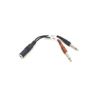 Hosa YPP136 Stereo 1/4 in. Female to 2 1/4 in. Male Splitter Cable