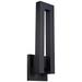 Modern Forms Forq 24" High Black LED Outdoor Wall Light