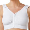 Regisseno Post Surgery Bra, Recommended Following Breast Surgery for Comfortable Support and Compression. Seamless Design Available in 5 Sizes. (Medium - 80-86 cm (32")) White