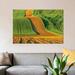 East Urban Home 'Czech Republic, Moravia, Rapeseed Field IV' Photographic Print on Canvas in Green/Orange/White | 8 H x 12 W x 0.75 D in | Wayfair