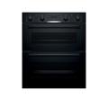 Bosch Home & Kitchen Appliances Bosch Serie 4 NBS533BB0B Built Under Double Oven - Black - A/B Rated