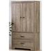 South Shore Versa Armoire Wood in Brown | 63.5 H x 33.75 W x 19.375 D in | Wayfair 10607