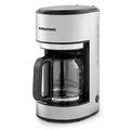 Grundig KM5620 Kaffemaschine, 1000W, 10 Tassen (1,25l), 1000, Edelstahl/Schwarz