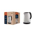 GRUNDIG WK5620 Wasserkocher, 2200 W, 1,7 l, 1.7 liters, Edelstahl/Schwarz