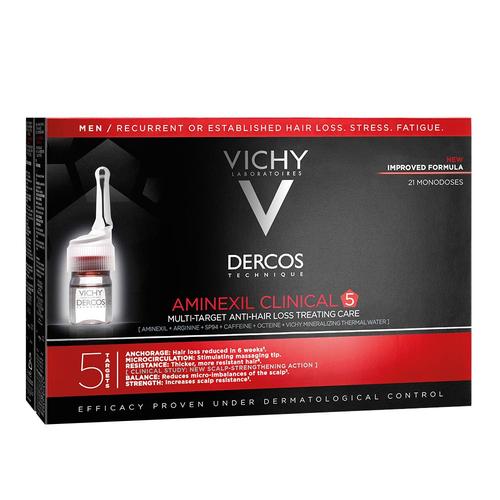 Vichy Aminexil Clinical 5 für Männer 21x6 ml Flüssigkeit