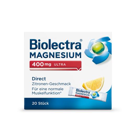 Biolectra Magnesium 400 mg ultra Direct Zitrone 20 St Pellets