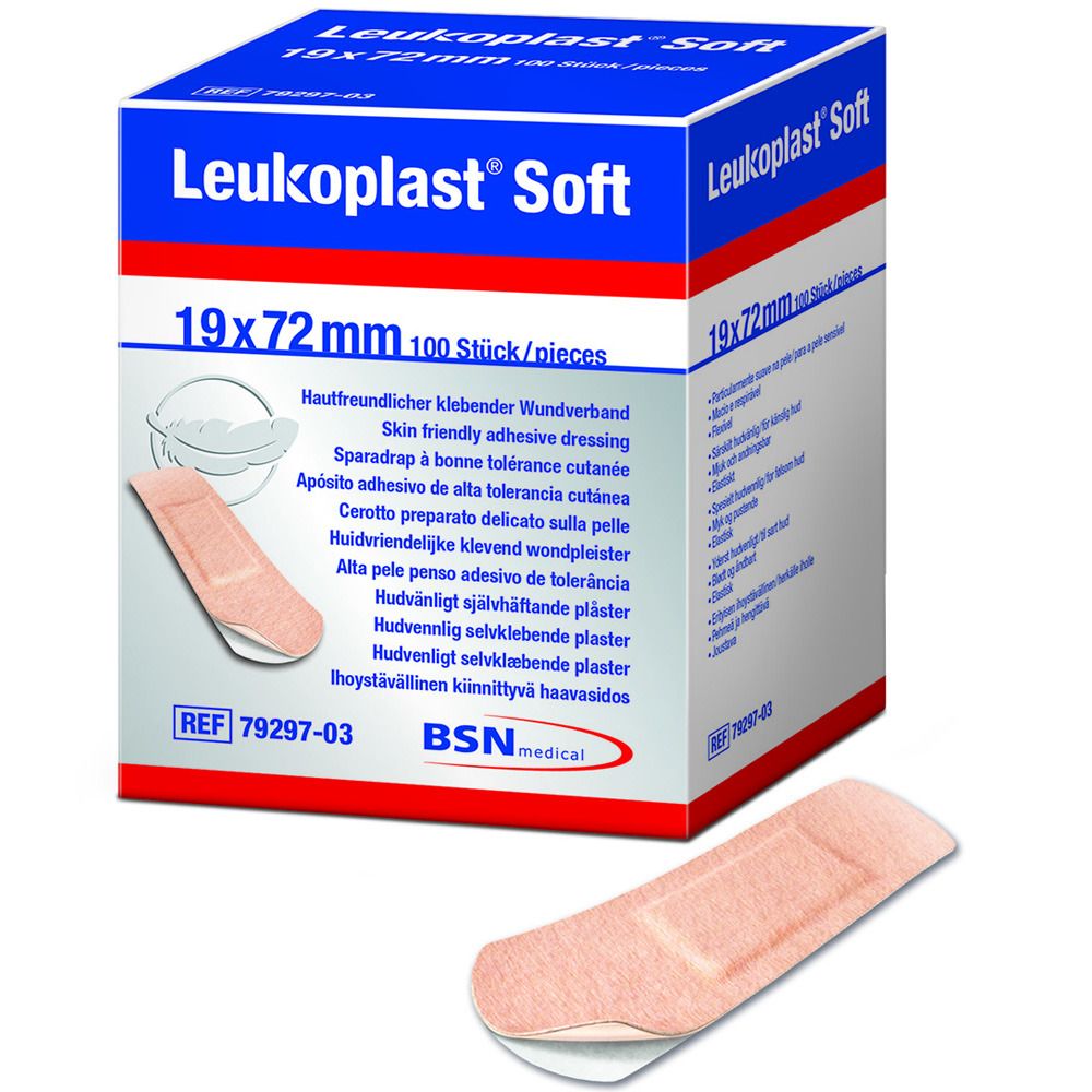 Leukoplast soft Pflasterstrips 19x72 mm 100 St Pflaster Image