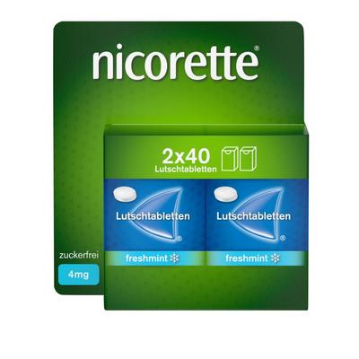 Nicorette freshmint 4 mg Lutschtabletten gepresst 80 St Image