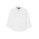 Tommy Hilfiger - Boy's Solid Stretch Poplin Shirt L/S Blouse - Kids Tommy Hilfiger Shirts - Shirt For Boys - Poplin Long Sleeve Shirt - White - Age 5