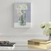 House of Hampton® 'Pale Florals ' by Oliver Gal Print Canvas in Gray/Green/White | 15 H x 10 W x 1.5 D in | Wayfair