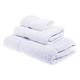 SUPERIOR Solid Egyptian Cotton Towel Set, Hand Towel 20” x 30”, Bath Towel 30” x 55”, Washcloth 13” x 13”, White, 3-Pieces