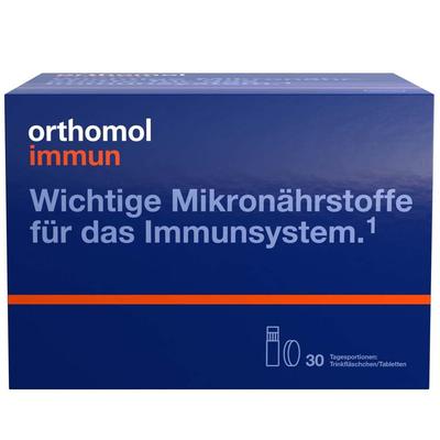 Orthomol Immun Trinkfläschchen/Tabl.Kombipack. 30 St Trinkampullen Image