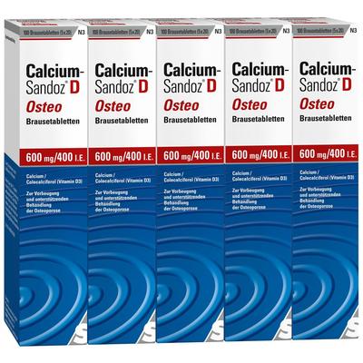 Calcium Sandoz D Osteo Brausetabletten 100 St Image