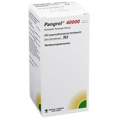 Pangrol 40.000 Hartkps.m.magensaftr.überz.Pell. 100 St Hartkapseln mit magensaftresistent überz. Pellets Image