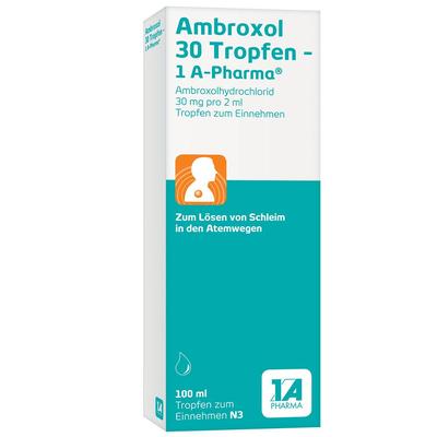 Ambroxol 30 Tropfen-1A Pharma 100 ml Lösung Image