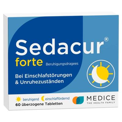 Sedacur forte Beruhigungsdragees 60 St Überzogene Tabletten Image