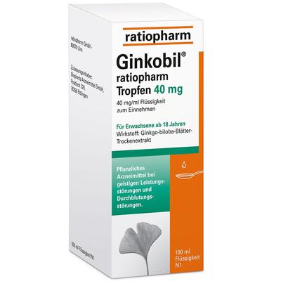 GINKOBIL-ratiopharm Tropfen 40 mg 100 ml Image