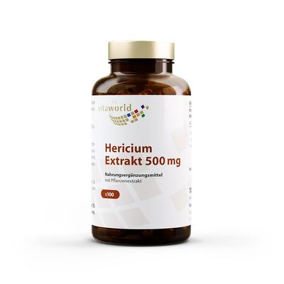 Hericium Extrakt 500 mg Kapseln 100 St Image