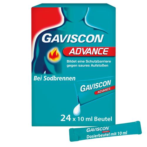 Gaviscon Advance Pfefferminz Suspension 24x10 ml