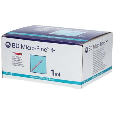 BD Micro-Fine+ Insulinspr.1 ml U40 12,7 mm 100x1 Spritzen Image