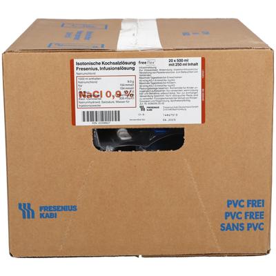 Isotonische Kochsalzlsg.500ml halbgefüll.freeflex 20x250 ml Infusionslösung Image