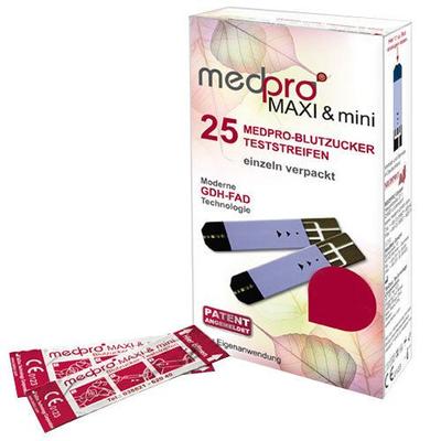 Medpro Maxi & mini Blutzucker-Teststreifen 2x25 St Teststreifen Image