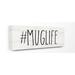 Wrought Studio™ Hashtag Mug Life by Jo Moulton - Graphic Art Print on Wood in Black/Brown/White | 10 H x 24 W x 0.5 D in | Wayfair