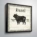 August Grove® 'Country Thoughts VII' - Print on Canvas Canvas, Faux Fur in Black | 14 H x 14 W x 2 D in | Wayfair D28E39C5DF404B14953EAFA51401AB33