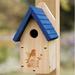 Woodlink Wooden Garden 13 in x 7 in x 8 in Bluebird House Wood in Blue/Brown | 13 H x 7.125 W x 7.875 D in | Wayfair 24303