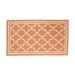 Charlton Home® Garstang Non-Slip Indoor Only Door Mat Synthetics in White/Brown | Rectangle 1'8" x 3' | Wayfair 8B318F4F9D0944179389A09A78C058B0