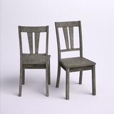 Mistana™ Katarina Slat Back Side Chair in Gray Oak Wood in Brown/Gray | 40 H x 18 W x 22 D in | Wayfair 5C4C12A02A2B410FA38A558FF99AEEA4
