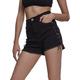 Urban Classics Women's Ladies Highwaist Denim Lace Up Shorts, Black (Black Washed 00709), S