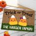 CPS Candy Corn Family Personalized 18 in. x 27 in. Non-Slip Outdoor Door Mat Synthetics | 27 W x 18 D in | Wayfair 66004