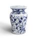 Birch Lane™ Herschel Ceramic Garden Stool Ceramic in Blue/Gray/White | 18 H x 12.5 W x 12.5 D in | Wayfair 0D2F12DAEB944E858F84F3AF21ED56B1