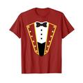 Circus Ringmaster Costume Showman Party Red Shirt